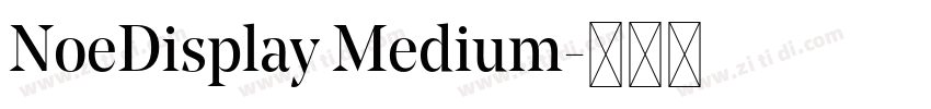 NoeDisplay Medium字体转换